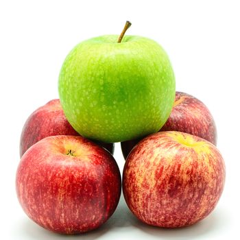 Ripe apple, isolated on a white background