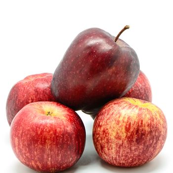 Ripe apple, isolated on a white background