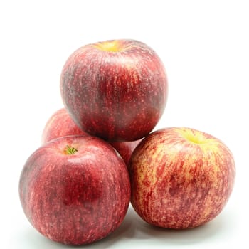 Fresh red apple, isolated on a white background