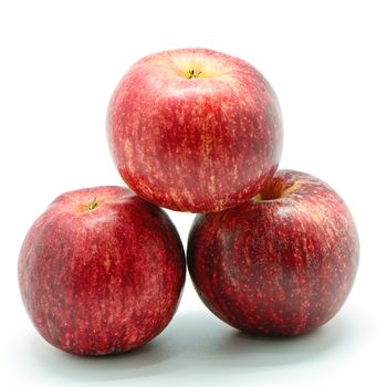 Fresh red apple, isolated on a white background