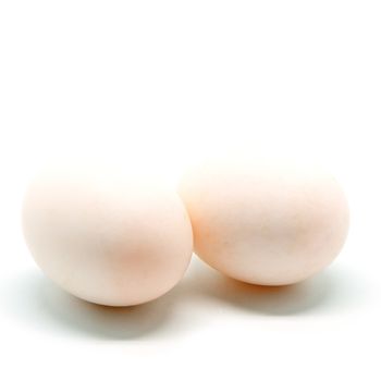 Duck egg isolated on a white background