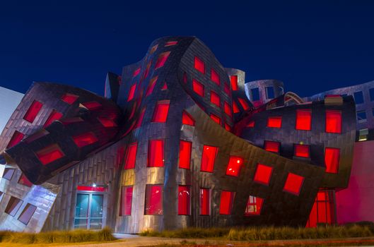 LAS VEGAS - NOV 24 : The Cleveland Clinic Lou Ruvo Center for Brain Health in downtown Las Vegas Nevada on November 24 2013 , the modern building designed by the architect Frank Gehry 