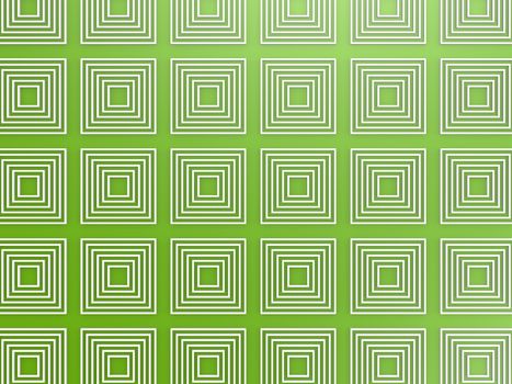 Green square pattern