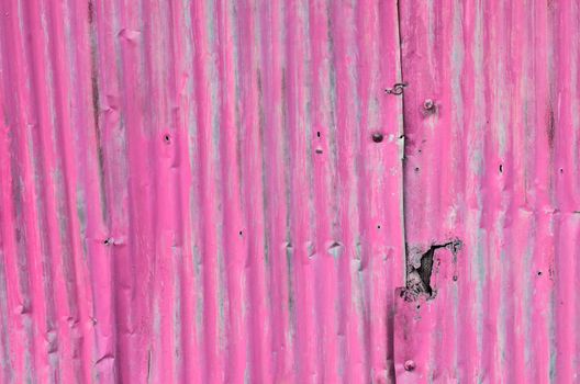 dirty and Rusted pink galvanized iron roof