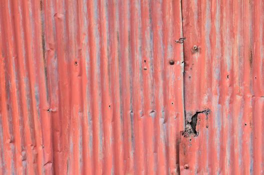 dirty and Rusted galvanized iron roof