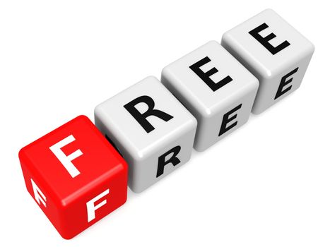 Red free image with hi-res rendered artwork that could be used for any graphic design.