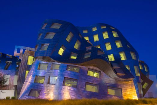 LAS VEGAS - NOV 24 : The Cleveland Clinic Lou Ruvo Center for Brain Health in downtown Las Vegas Nevada on November 24 2013 , the modern building designed by the architect Frank Gehry 
