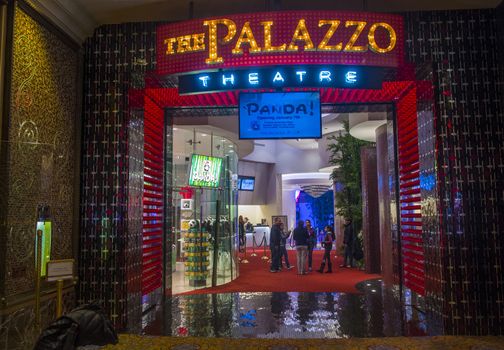 LAS VEGAS - JAN 13 : Interior of the Palazzo hotel and Casino on January 13, 2014 in Las Vegas. Palazzo hotel opened in 2008 and it is the tallest completed building in Las Vegas