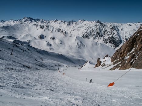 Great ski resort near Samnaun and Ischgl (Switzerland and Austria)