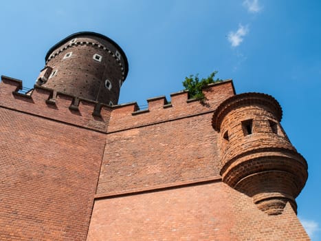 Sandomierska Tower on Wawel castle (Krakow, Poland)