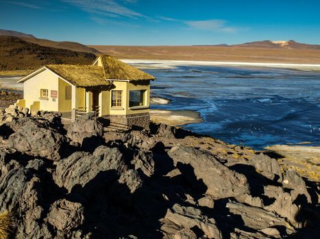 Landscape at Laguna Colorada (Bolivia)