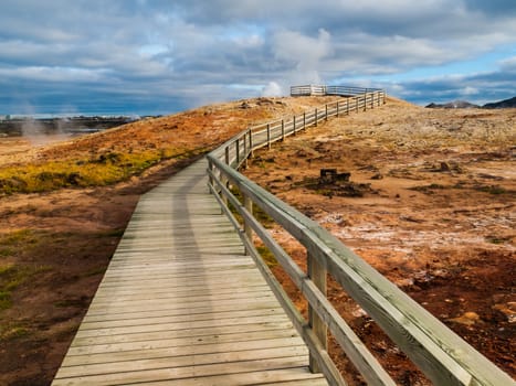 Geothermal area near Keflavik (Iceland)