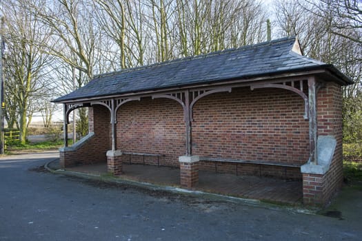 Shelter at side of road for public use