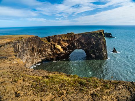 Sea gate in the south of Iceland