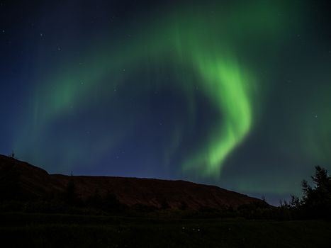 Green northern light - Aurora Borealis