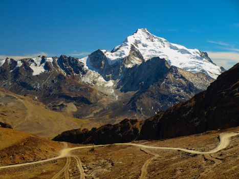 Well known peak (6088 m) near La Paz (Bolivia)