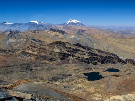 Illimani mountain in Cordillera Real (Bolivia)