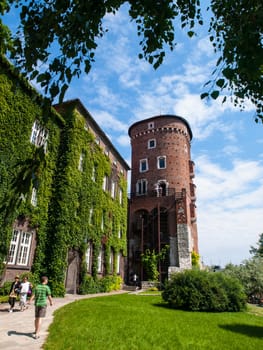 Sandomierska Tower on Wawel castle (Krakow, Poland)