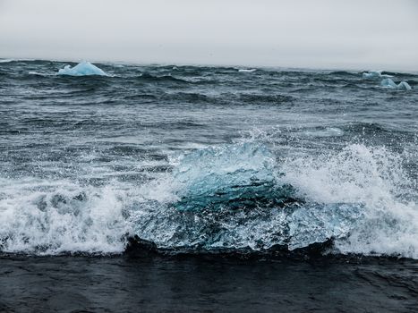 Iceberg near Jokulsarlon lagoon (Iceland)