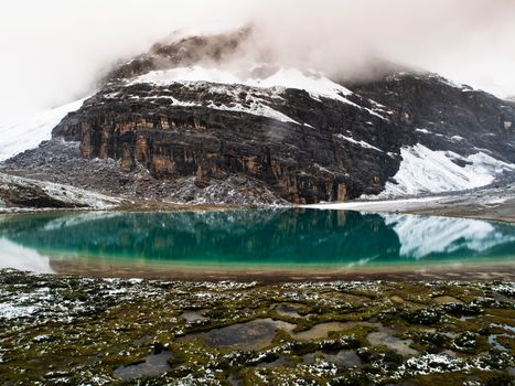 Milk lake in Yading nature reserve (Sichuan, China)