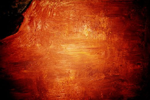 Orange grunge wall for background