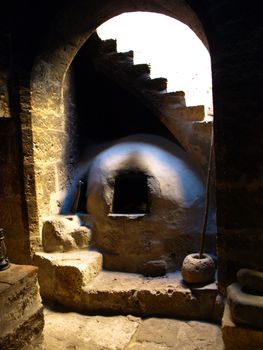 Somber kitchen in Santa Catalina monastery (Arequipa, Peru)