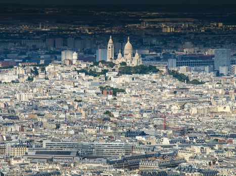 View of Montmartre and Sacre Coeur (Paris, France)