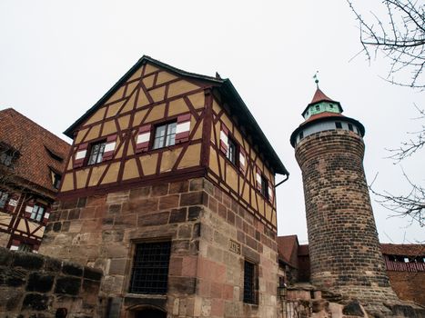 Ancient castle in the centre of Nuremberg (Germany)