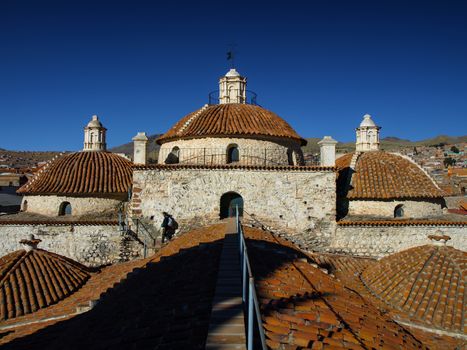 Roof of St. Francisco Monastery in Potosi (Bolivia)