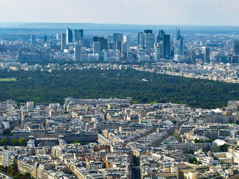 View of La Defense from Eiffel Tower (Paris, France)