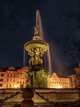 Samson fountain in Ceske Budejovice (Czech Republic) OLYMPUS DIGITAL CAMERA