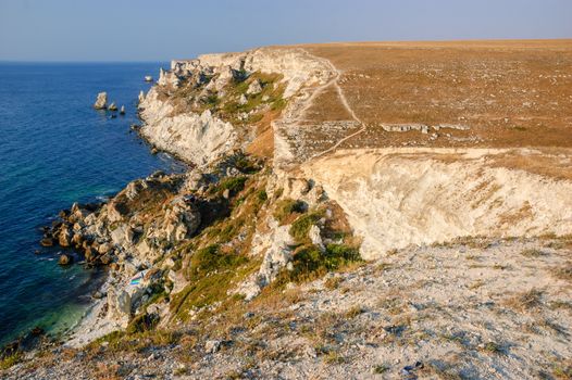 Coastline of Tarhankut, Crimea, Black Sea, Ukraine