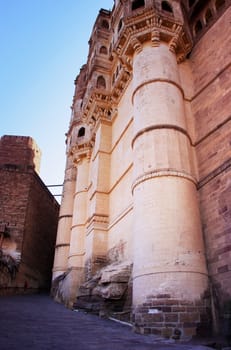 Interior of Mehrangarh Fort, Jodhpur, Rajasthan, India