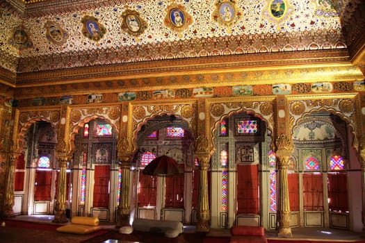 Room within Palace complex, Mehrangarh Fort, Jodhpur, Rajasthan, India