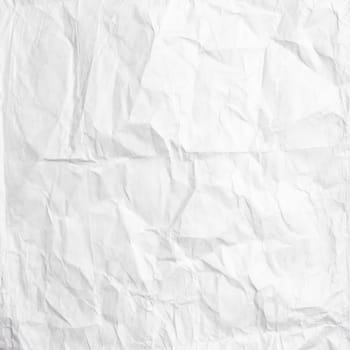 white crumpled paper texture use for background 