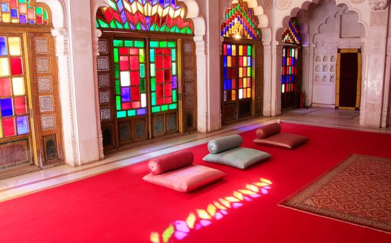 Room within Palace complex, Mehrangarh Fort, Jodhpur, Rajasthan, India