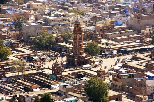 Jodhpur city seen from Mehrangarh Fort, Rajasthan, India