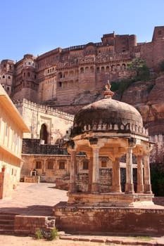 Interior of Mehrangarh Fort, Jodhpur, Rajasthan, India