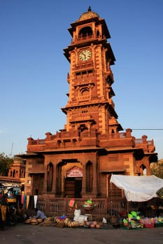 Ghanta Ghar tower, Sadar Market, Jodhpur, Rajasthan, India