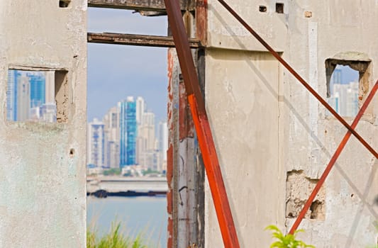 Casco Viejo Panama City Old ruined houses