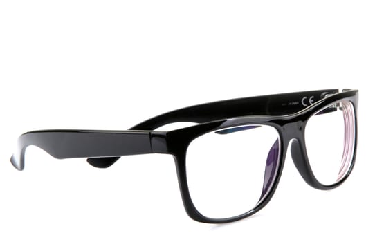 Black Eye Glasses Isolated On White