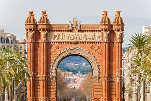 The Arc de Triumph in Barcelona, Spain was build in 1888 for Universal Exposition. The Arch served as  its archway to the exhibition.
