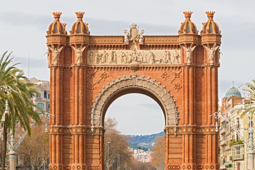 The Arc de Triumph in Barcelona, Spain was build in 1888 for Universal Exposition. The Arch served as  its archway to the exhibition.
