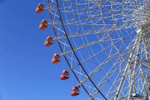 Ferris Wheel - Osaka City in Japan