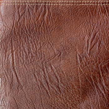 Texture of brown leather for background 