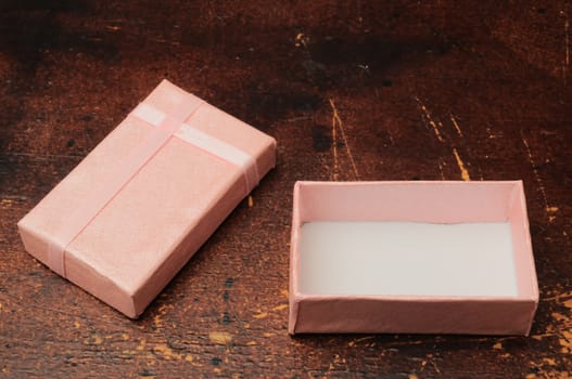 Classic Pink Paper Gift Box with Bow