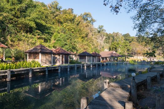 Fang Hot Spring National Park is part of Doi Pha Hom Pok National Park in Chiang Mai, Thailand (Filtered Images )