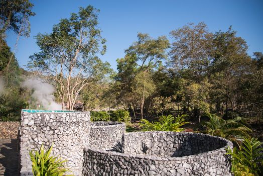 Fang Hot Spring National Park is part of Doi Pha Hom Pok National Park in Chiang Mai, Thailand