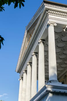 Facade of Ancient Temple in Rome, May 2013