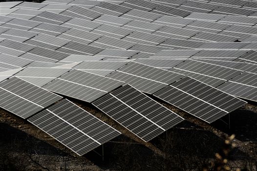 French photovoltaic solar plant in the Gard department in Ales